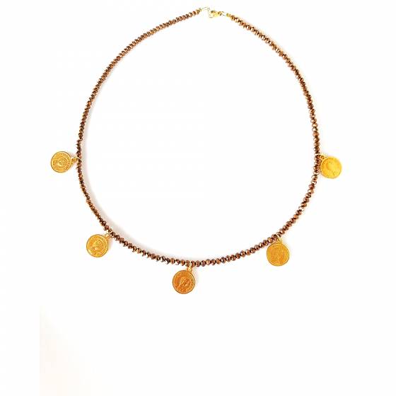 BRONZE COIN | NECKLACE