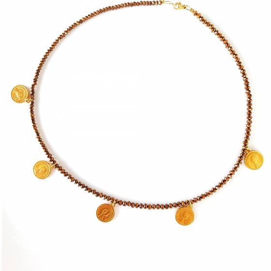 BRONZE COIN | NECKLACE