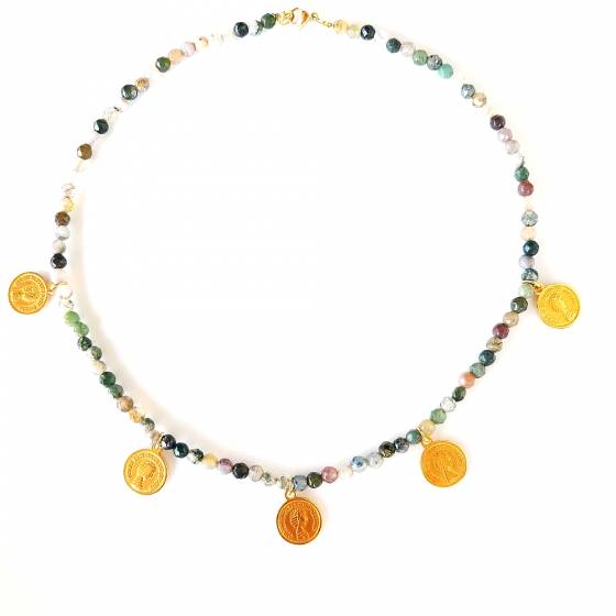 AGATE MULTICOLOUR | NECKLACE