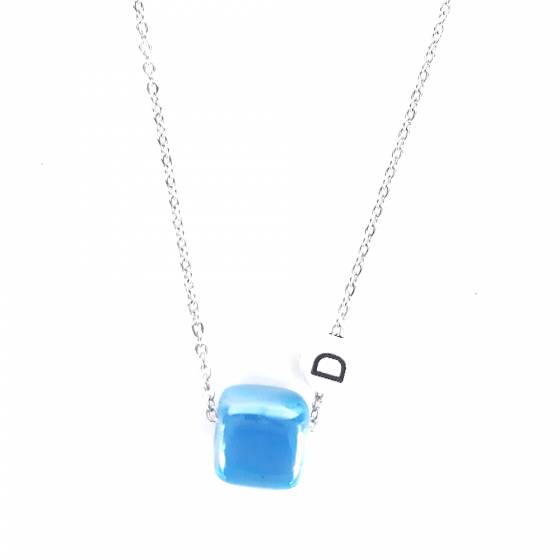 BABY BLUE | MONOGRAME NECKLACE