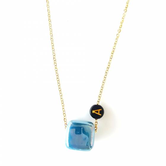 BLUE SKY  | MONOGRAME NECKLACE
