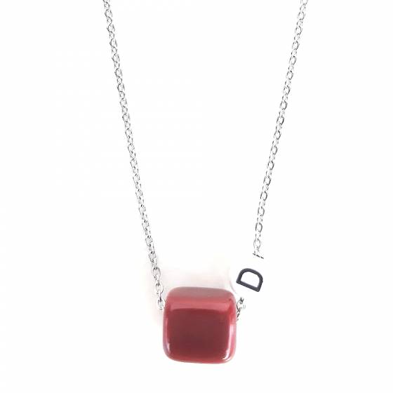 BORDAUX | MONOGRAME NECKLACE