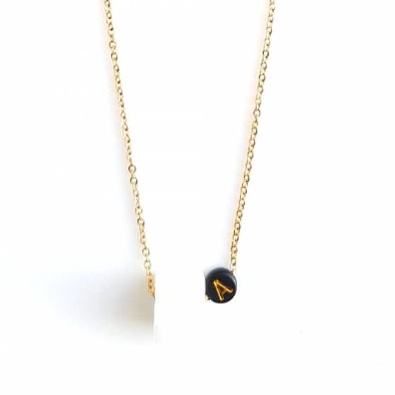 MILKY WHITE MATTE  | IMONOGRAME NECKLACE