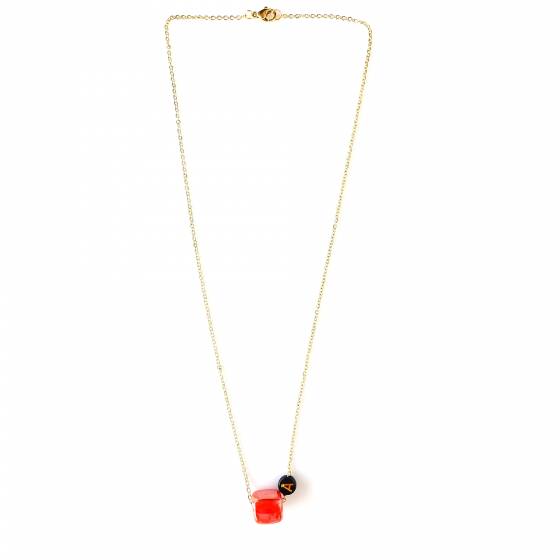 SWEET PEACH  |MONOGRAME NECKLACE