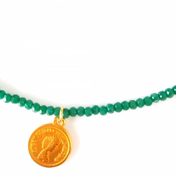SWEET GREEN COIN | NECKLACE