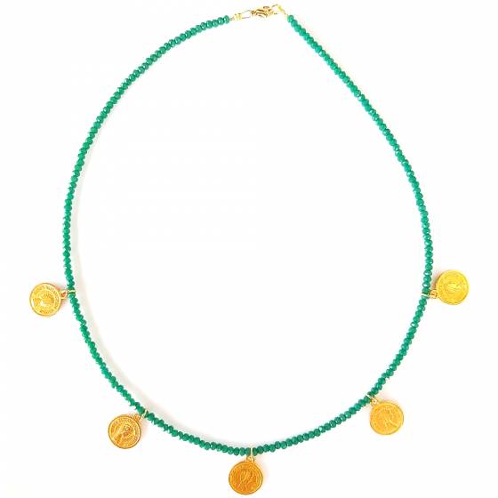 SWEET GREEN COIN | NECKLACE