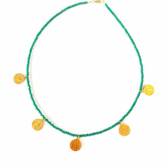 SWEET GREEN COIN | NECKLACE